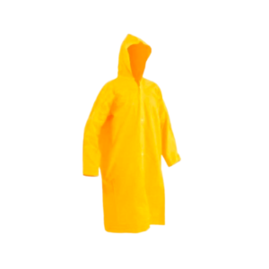Capa de chuva impermeável em PVC com forro